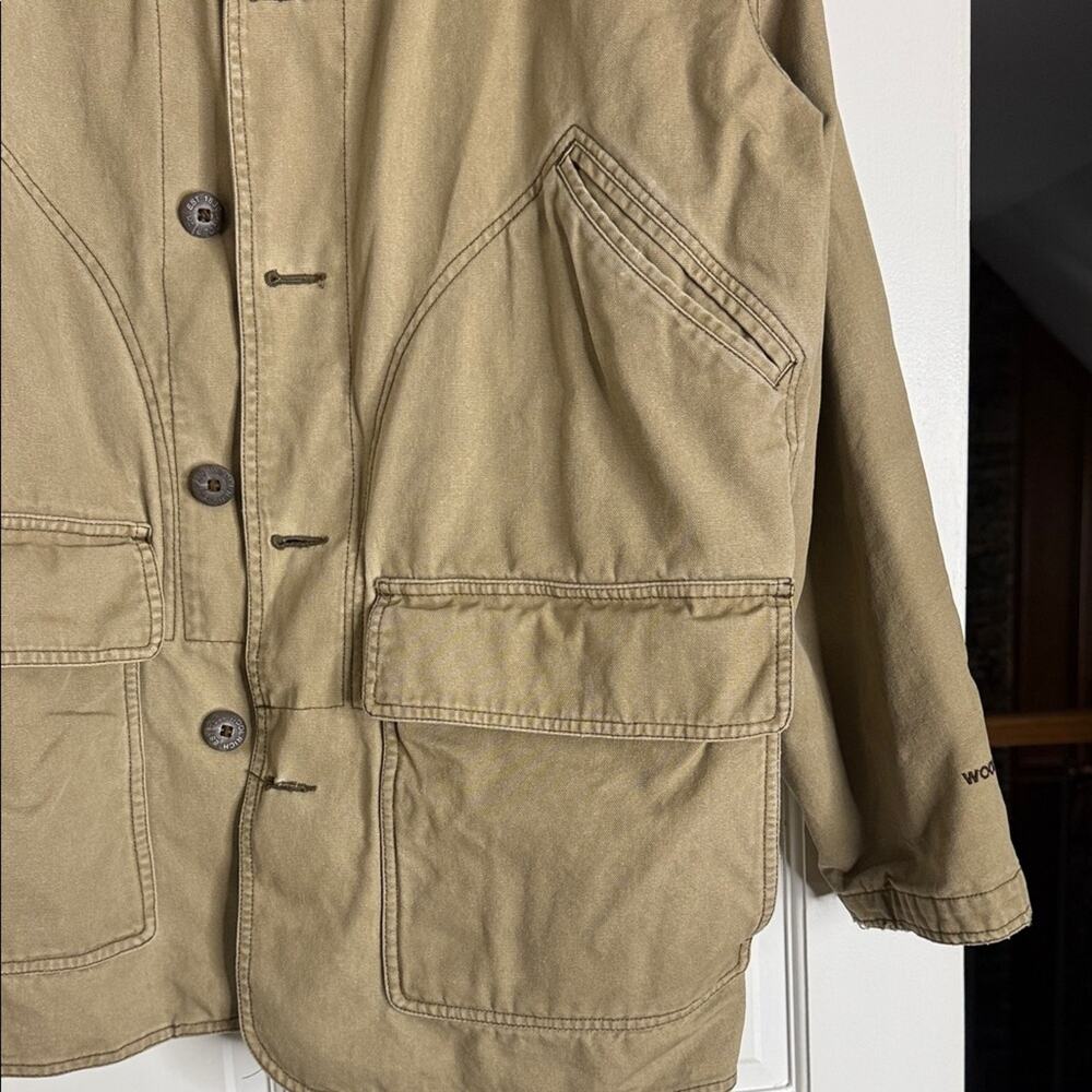 Woolrich Men's Khaki Field Jacket. Blanket jack. Vintage. Barn coat - Picture 4 of 8